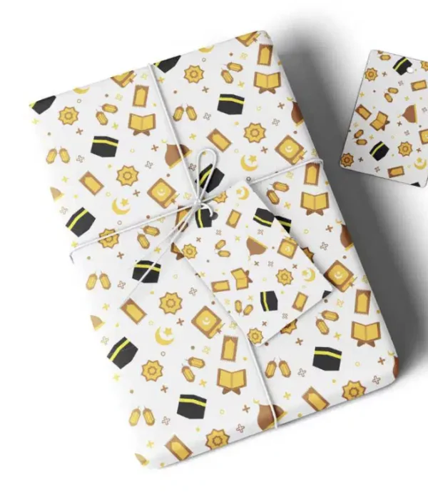 Kaaba Design Gift Wrap